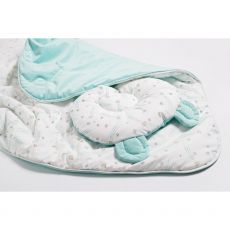 Набір конверт-плед з подушкою Twins Bear 9064-TB-14, white
